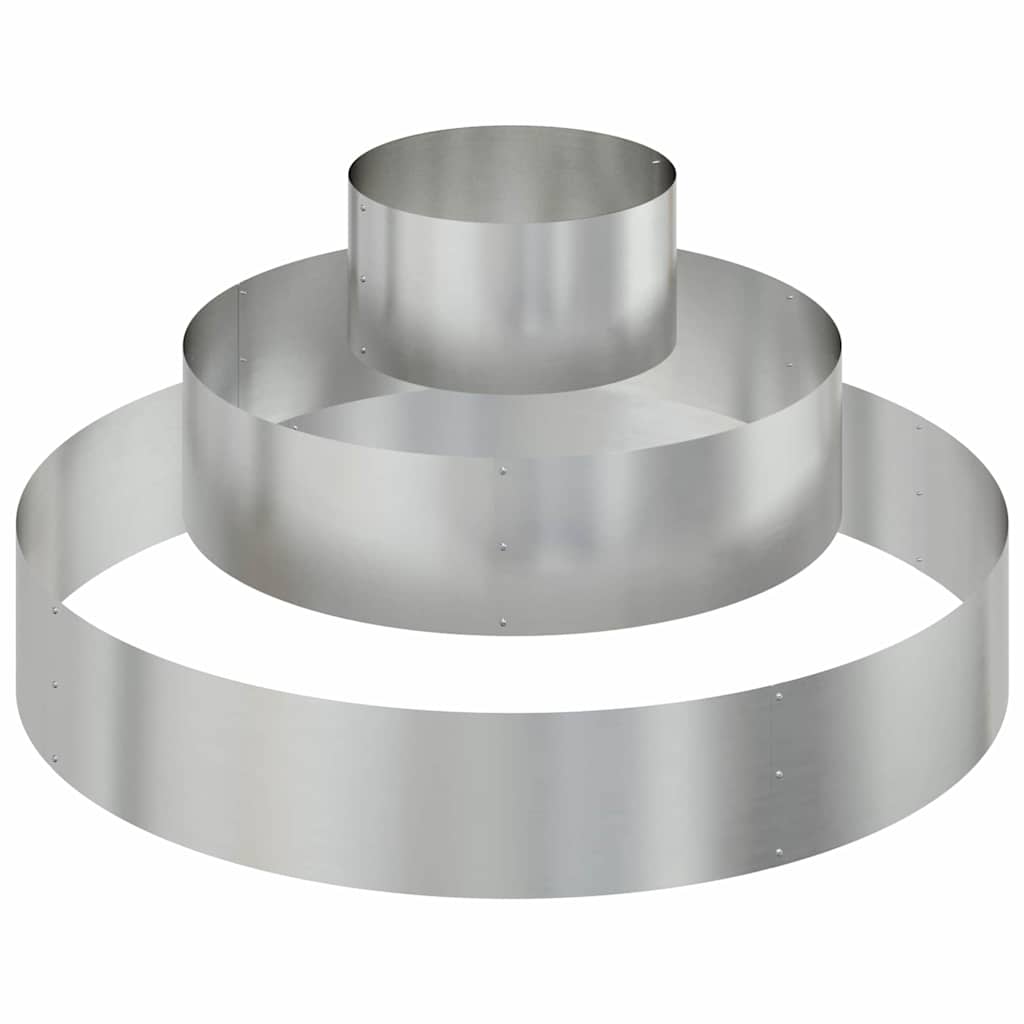 Garden Planter Silver 120 x 120 x 20 cm Galvanised Steel