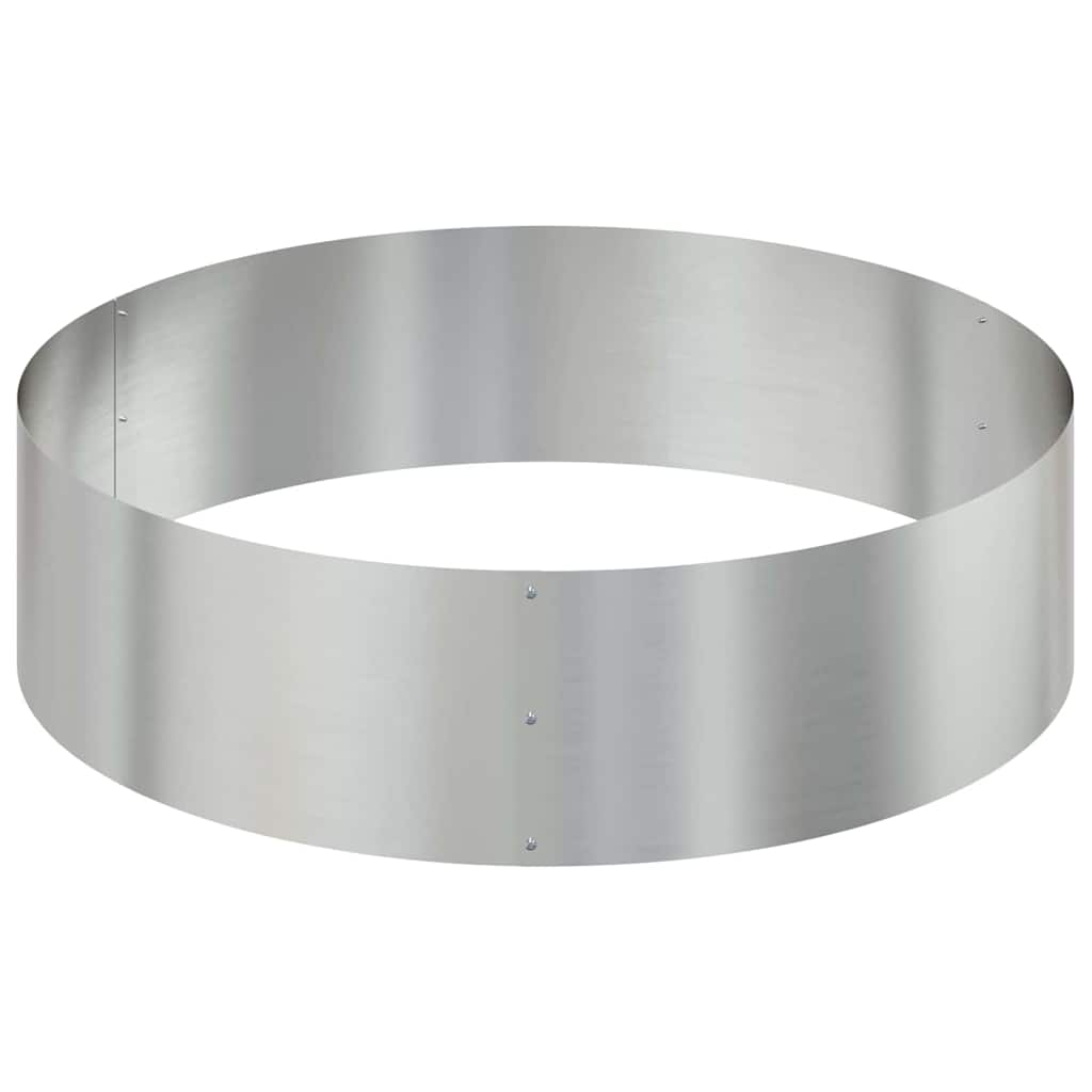 Garden Planter Silver 120 x 120 x 20 cm Galvanised Steel