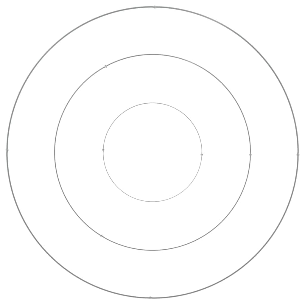 Garden Planter Silver 120 x 120 x 20 cm Galvanised Steel