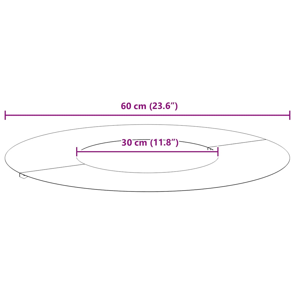 suitable for Flat Tree Rings 5 pcs Brown Ø30 / 60 cm