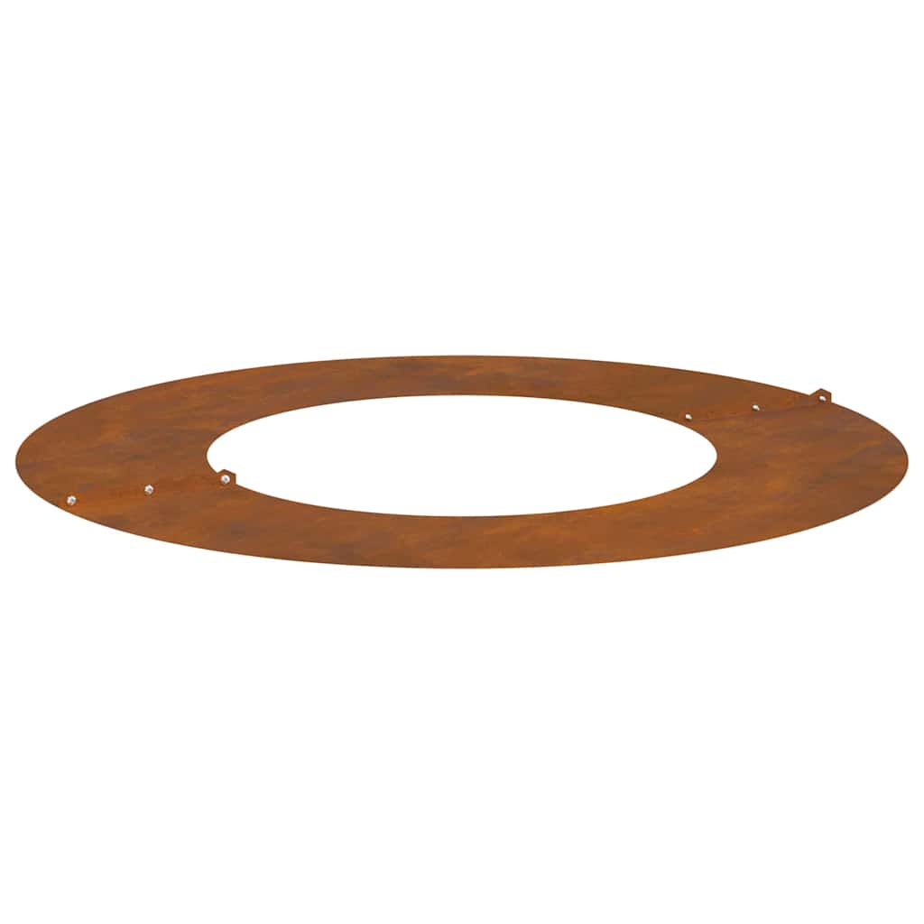 Flat Tree Rings 5 pcs Brown Ø40 / 70 cm Weathering steel