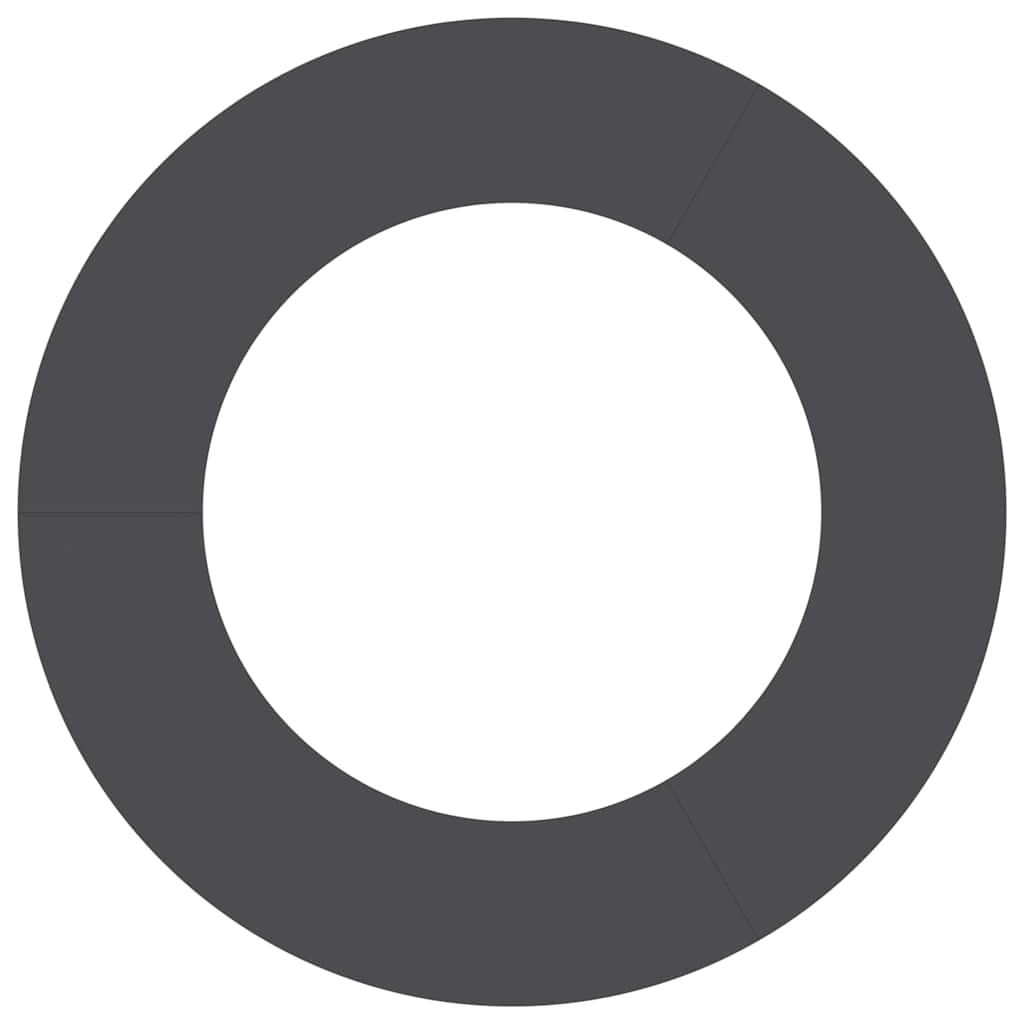 Flat Tree Rings 5 pcs Black Ø50 / 80 cm Steel