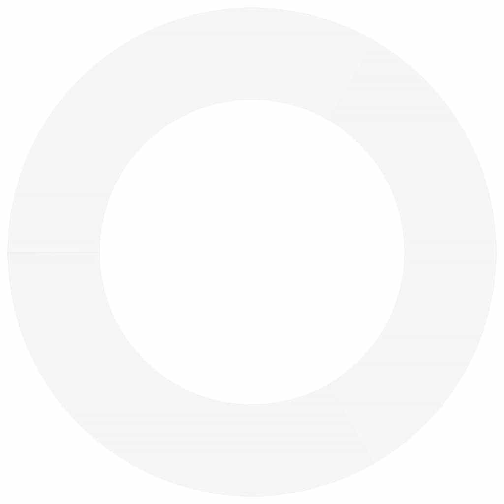 Flat Tree Rings 5 pcs White Ø50 / 80 cm Steel