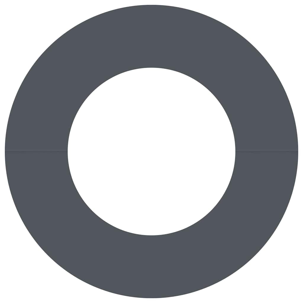 Flat Tree Rings 5 pcs Anthracite Ø50 / 80 cm Steel