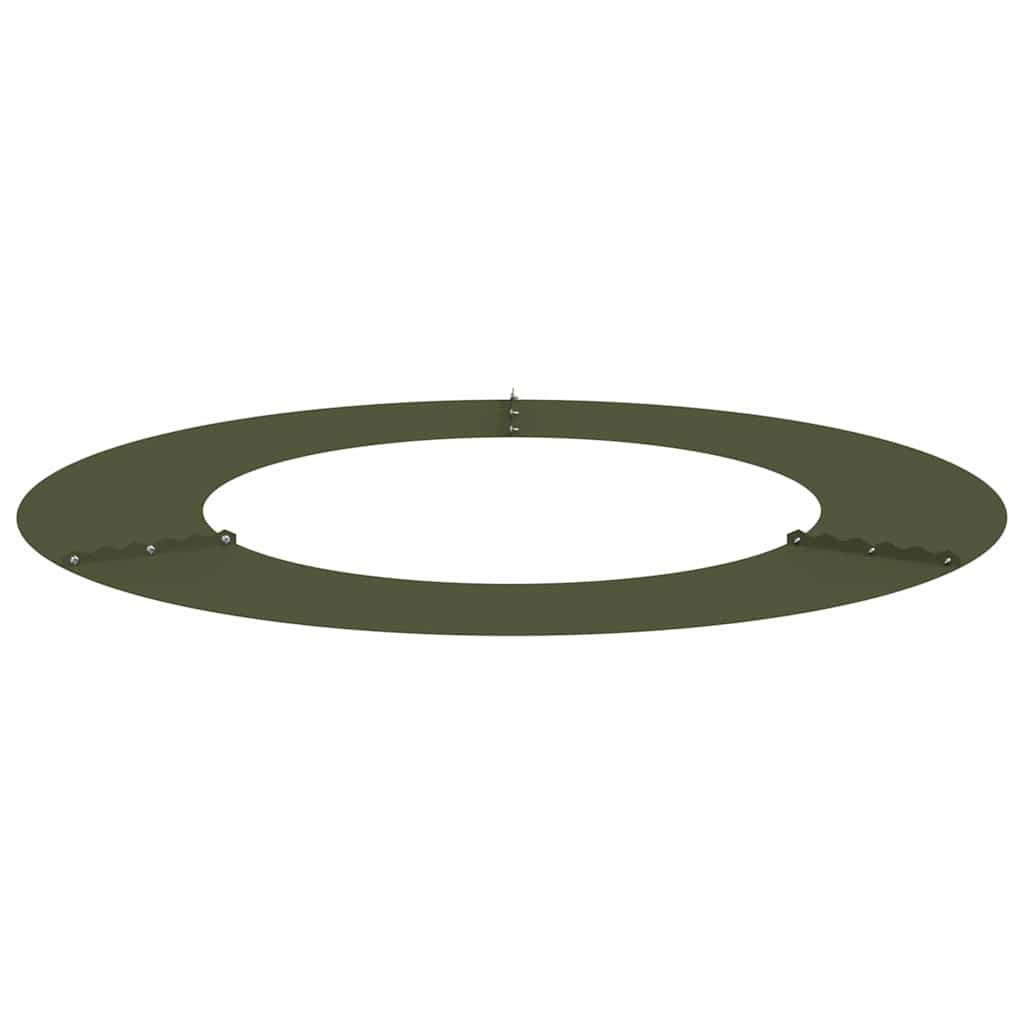 Flat Tree Rings 5 pcs Olive green Ø50 / 80 cm Steel