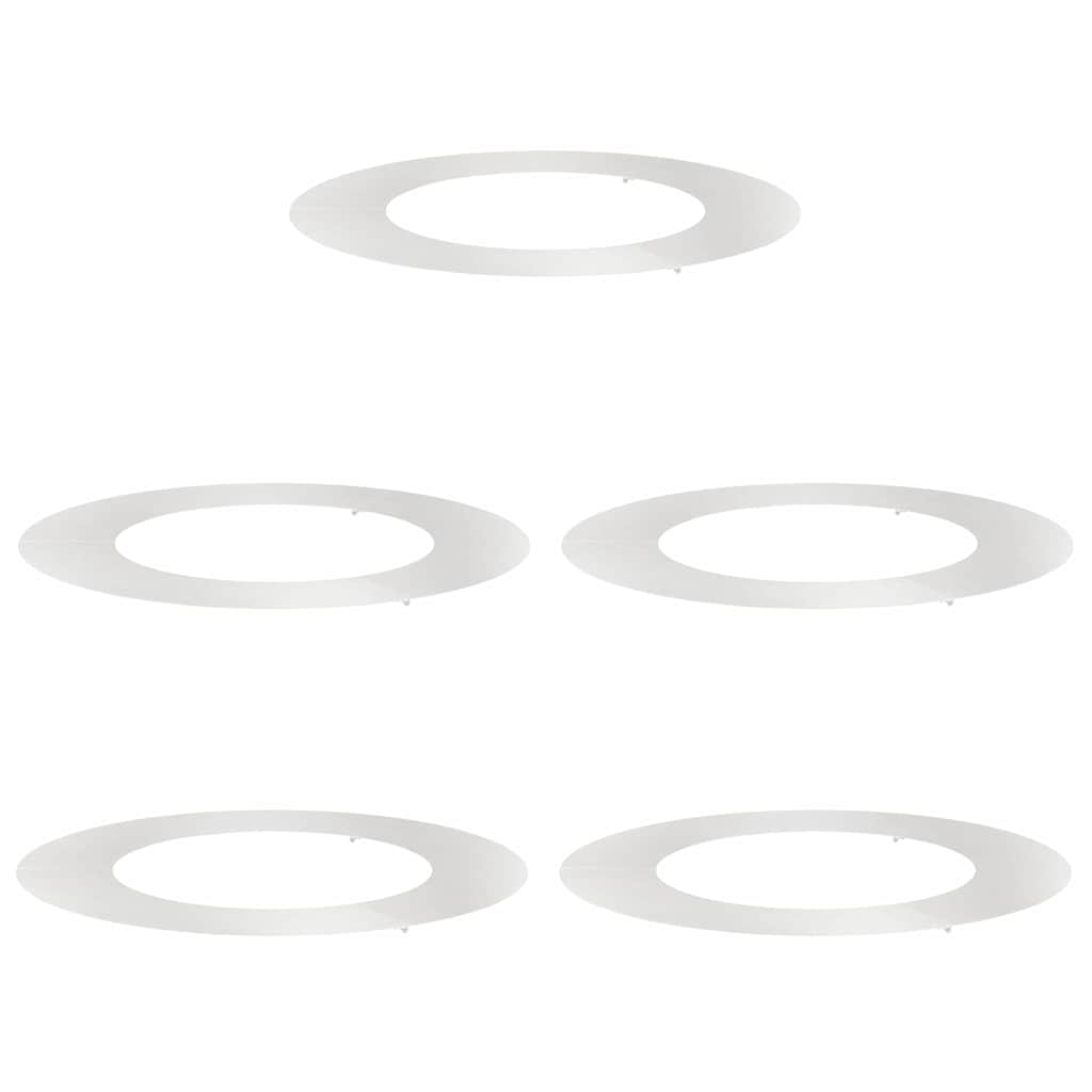 Flat Tree Rings 5 pcs Silver Ø50 / 80 cm Stainless steel