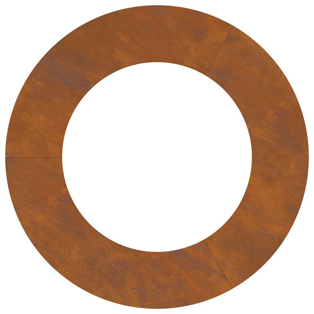 Flat Tree Rings 5 pcs Brown Ø50 / 80 cm Weathering steel