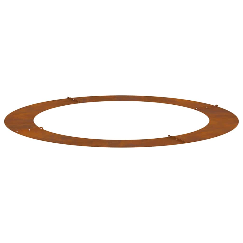 Flat Tree Rings 5 pcs Brown Ø90 / 120 cm Weathering steel