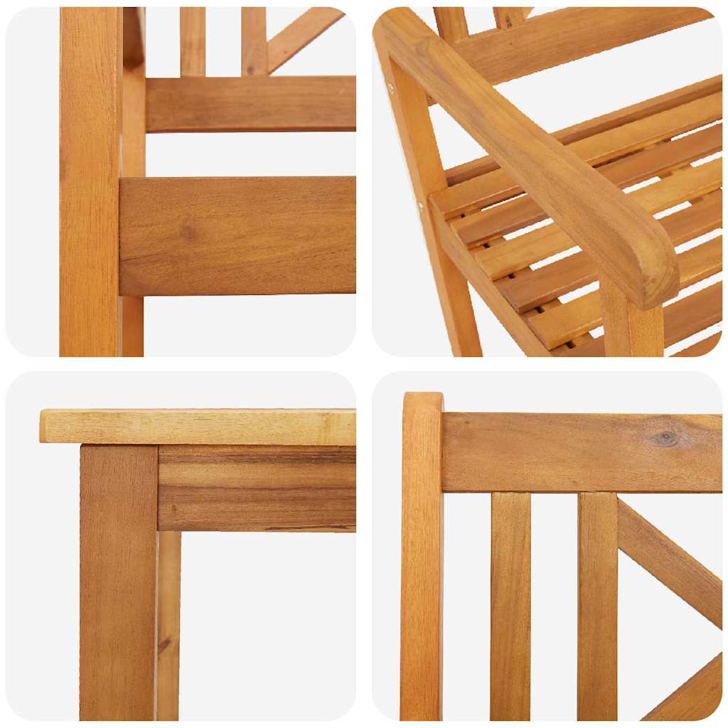 Garden Dining Set 5 pcs Brown Solid acacia wood