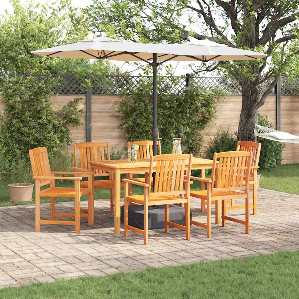 Garden Dining Set 5 pcs Brown Solid Acacia Wood