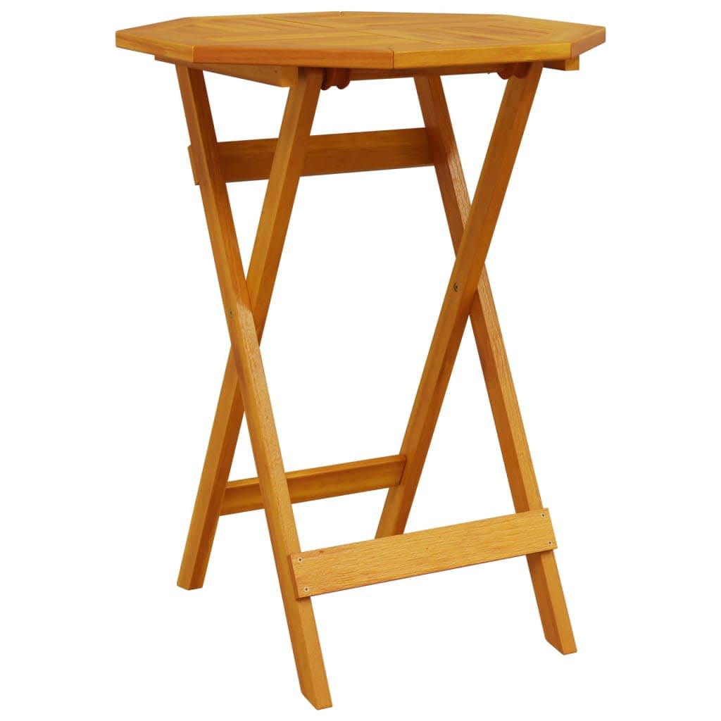 Folding Bistro Set Folding 3 pcs Brown Solid acacia wood