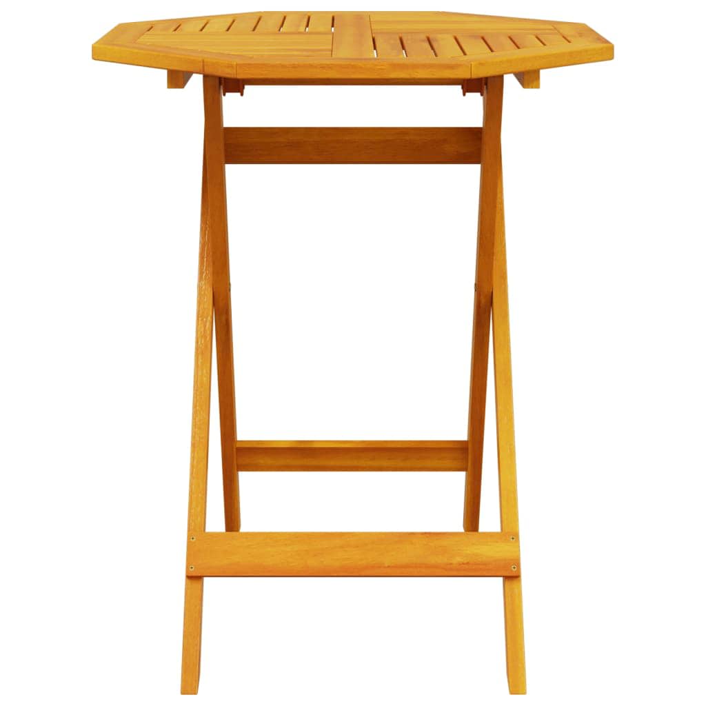 Folding Bistro Set Folding 3 pcs Brown Solid acacia wood