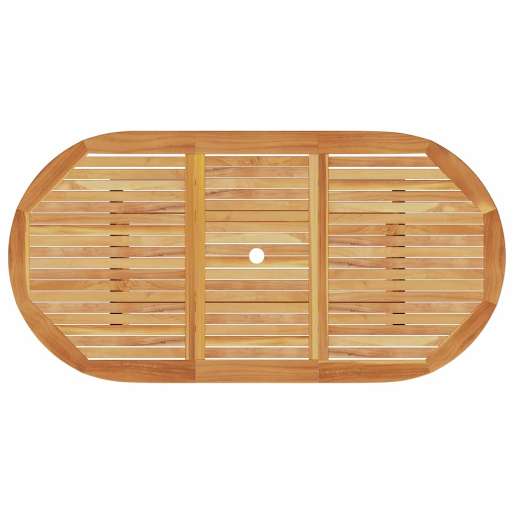 Garden Dining Set Folding 5 pcs Brown Solid acacia wood