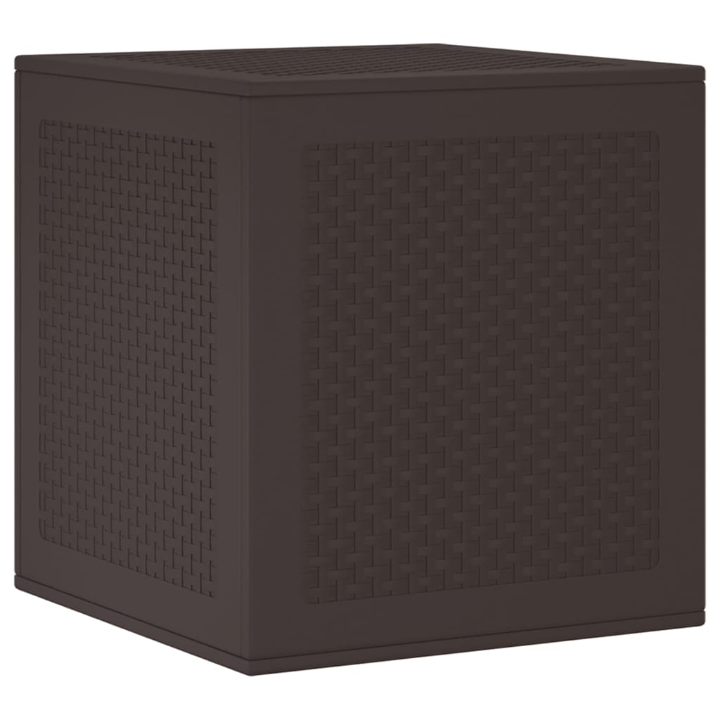 Garden Storage Box Brown 55 x 53 x 57 cm Polypropylene