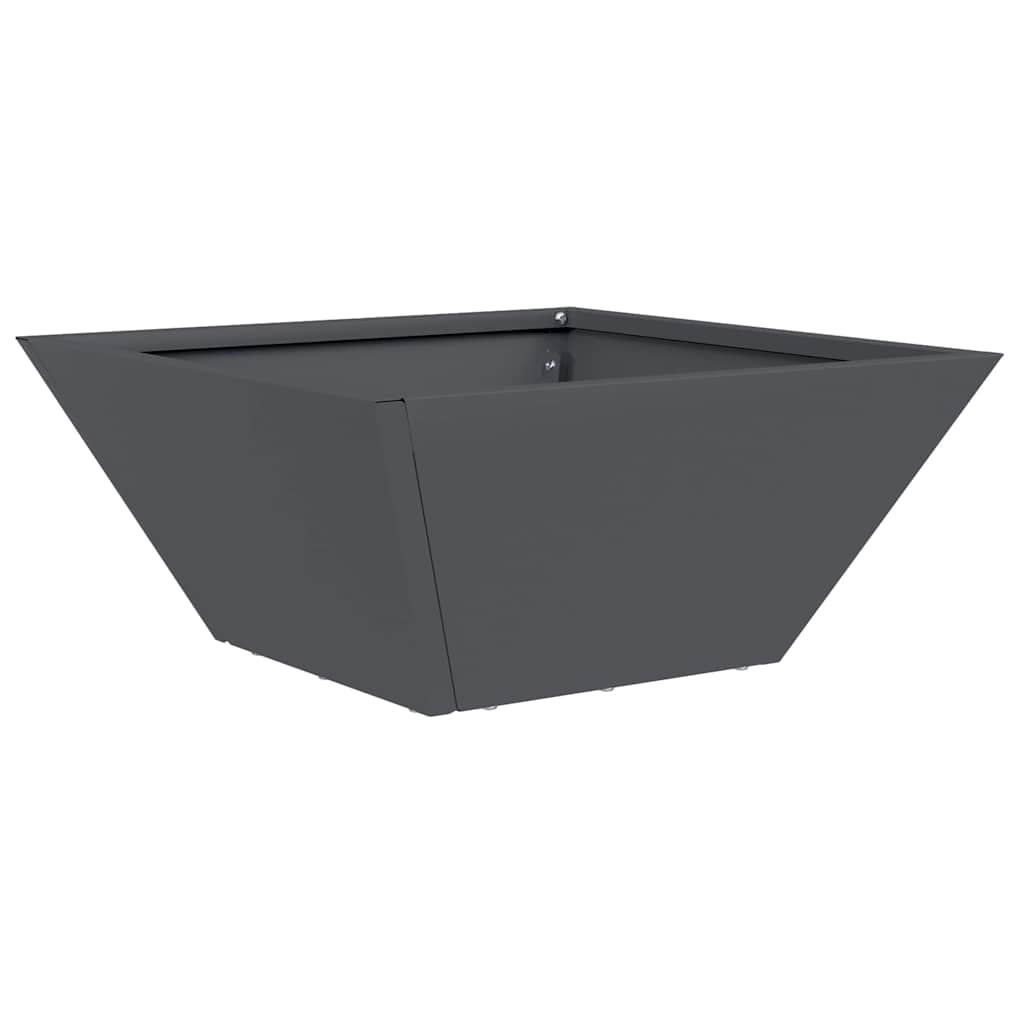 Garden Planter Anthracite 35 x 35 x 15 cm Cold-rolled Steel
