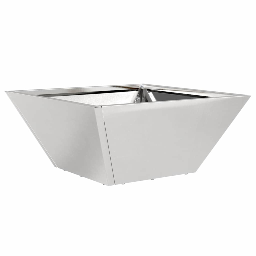 Garden Planter Silver 35 x 35 x 15 cm Stainless Steel