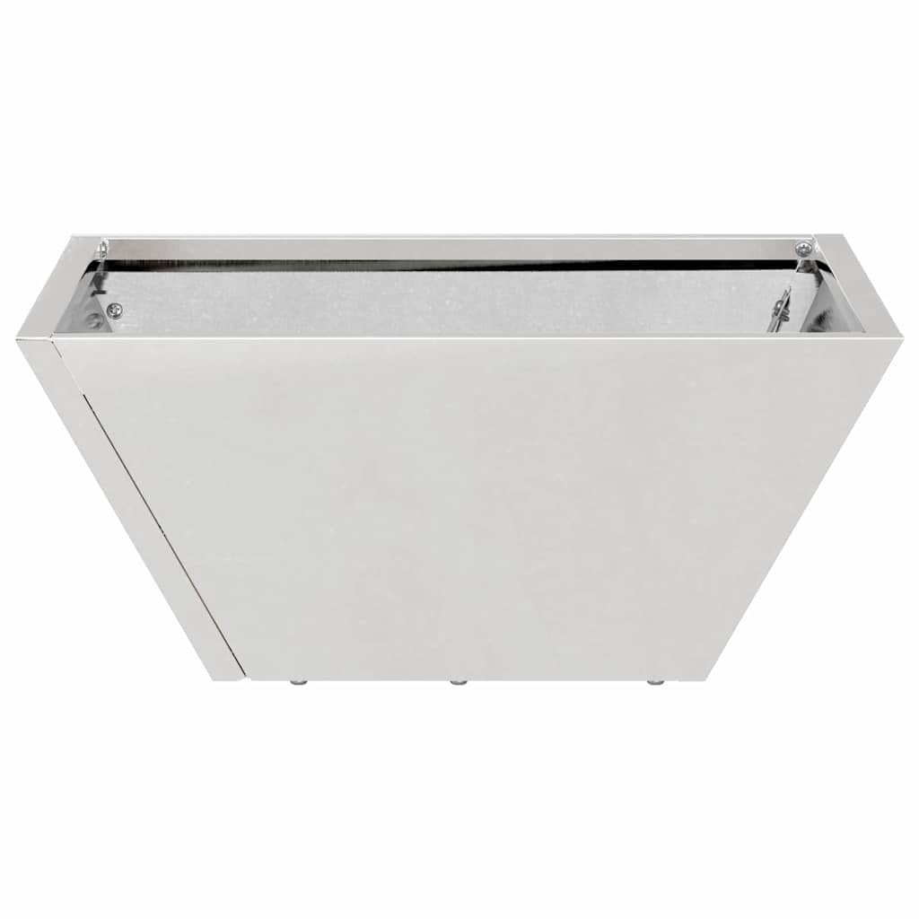 Garden Planter Silver 35 x 35 x 15 cm Stainless Steel