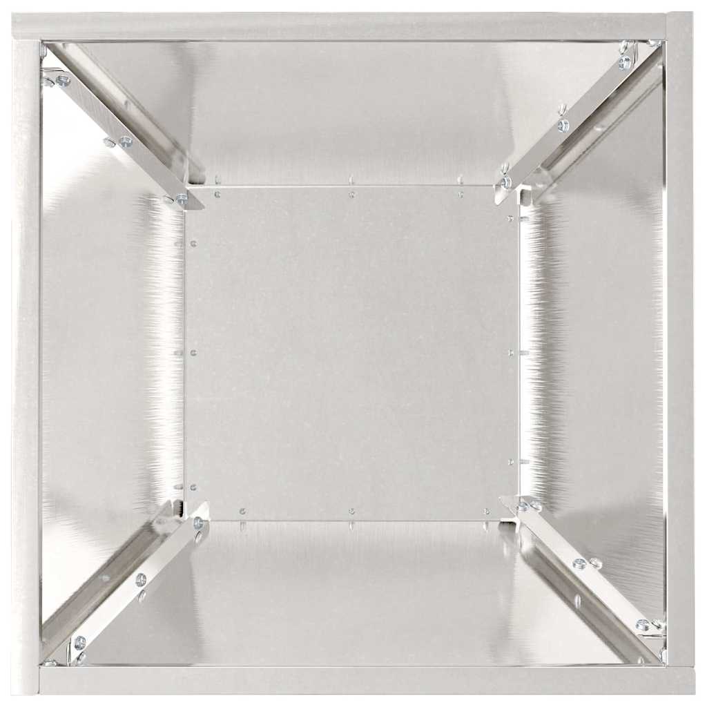 Garden Planter Silver 35 x 35 x 15 cm Stainless Steel