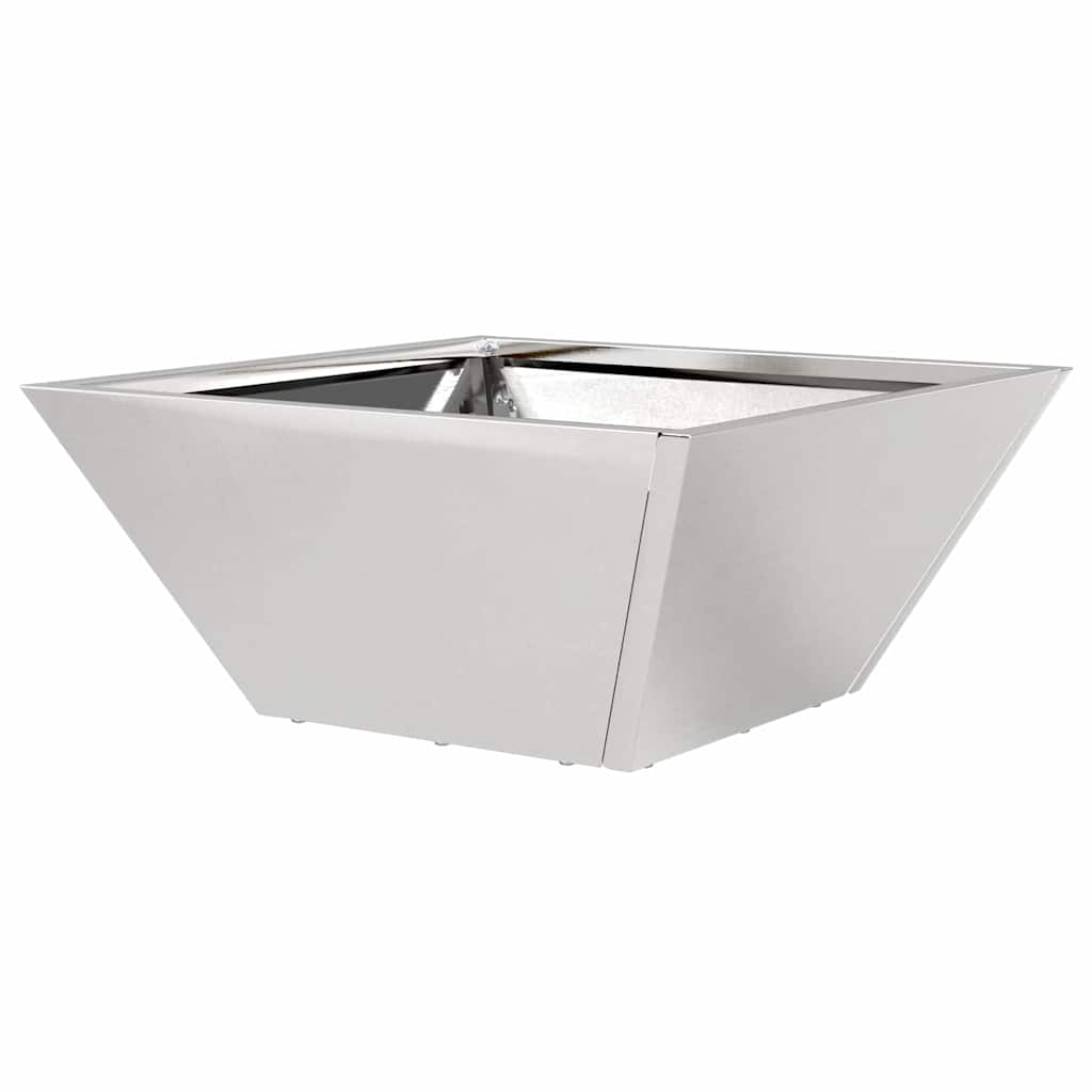 Garden Planter 5 pcs Silver 35 x 35 x 15 cm Stainless Steel