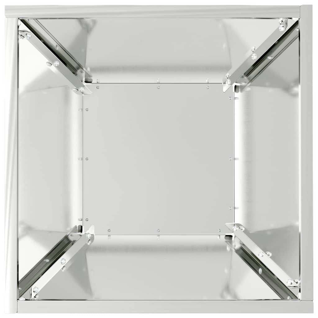 Garden Planter Silver 35 x 35 x 15 cm Galvanised Steel