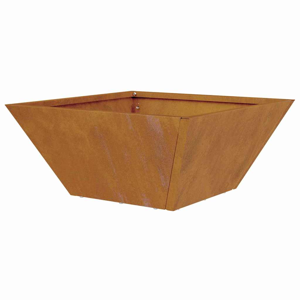 Garden Planter Rusty 35 x 35 x 15 cm Weathering Steel