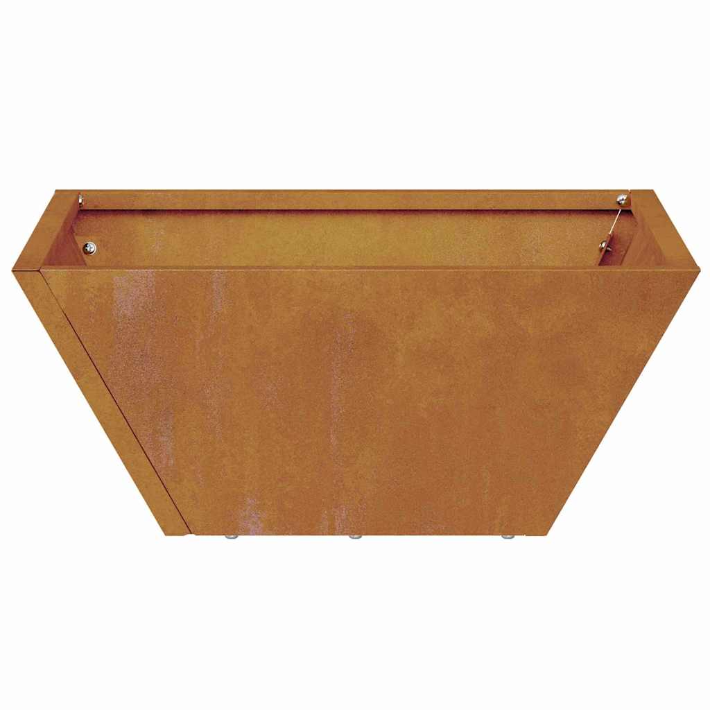 Garden Planter 5 pcs Rusty 35 x 35 x 15 cm Weathering Steel