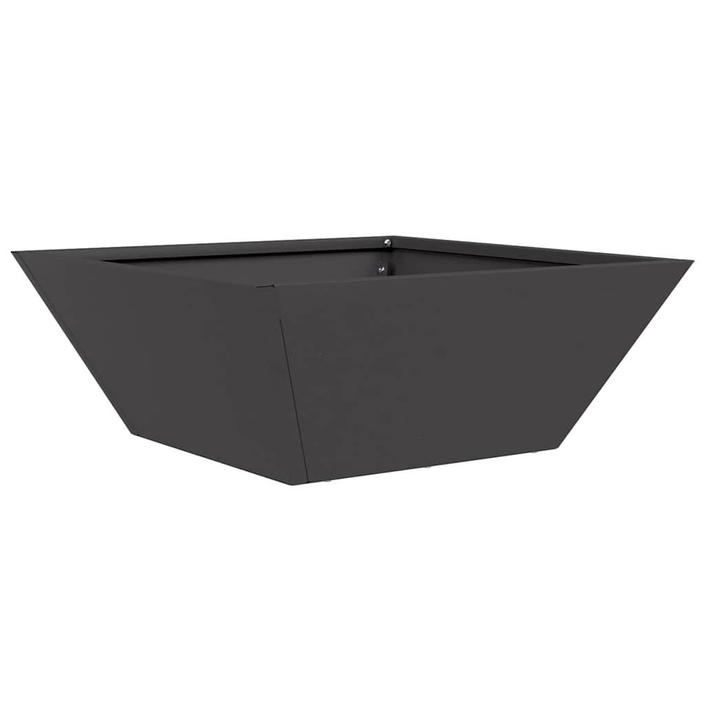 Garden Planter Black 40 x 40 x 15 cm Cold-rolled Steel