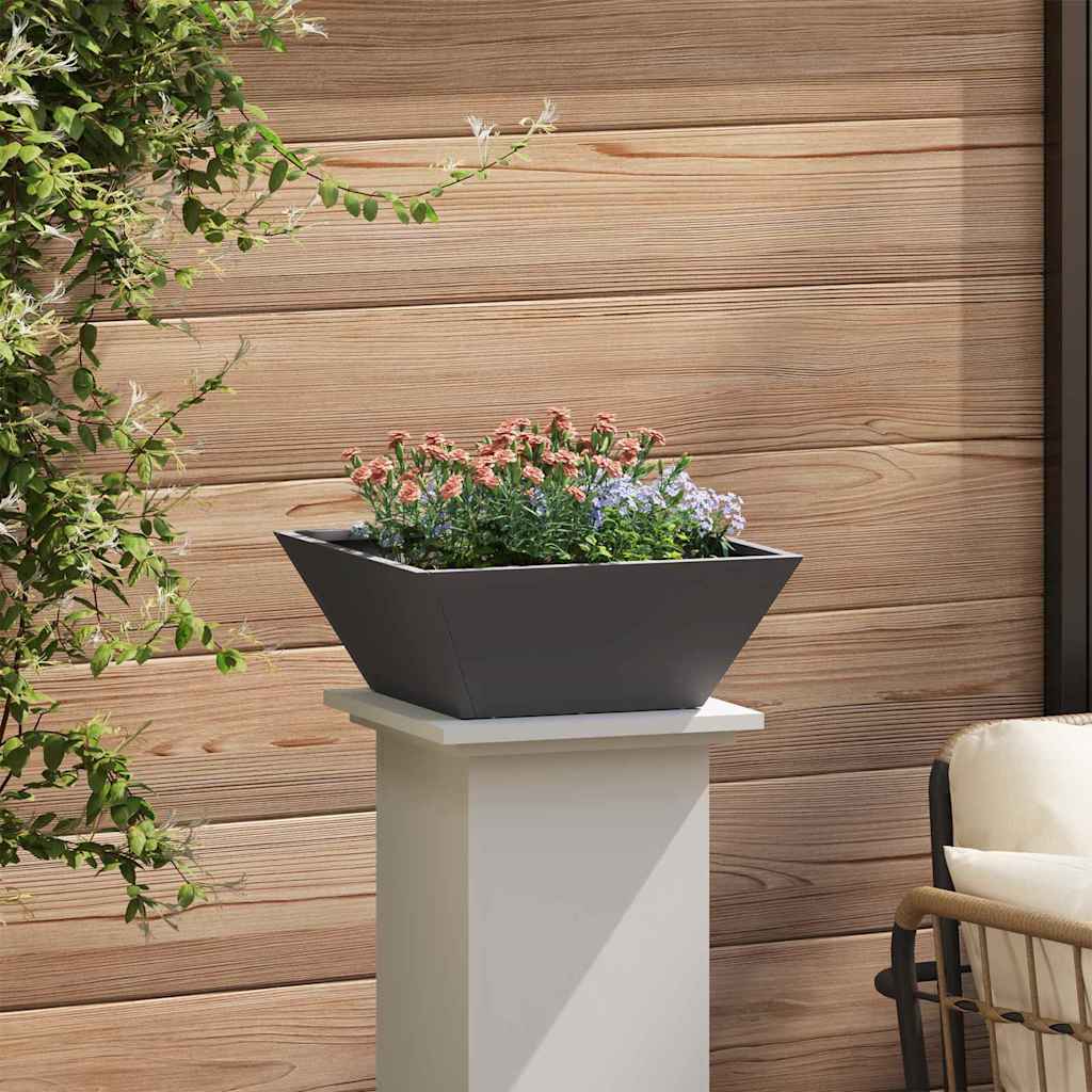 Garden Planter 5 pcs Black 40 x 40 x 15 cm Cold-rolled Steel