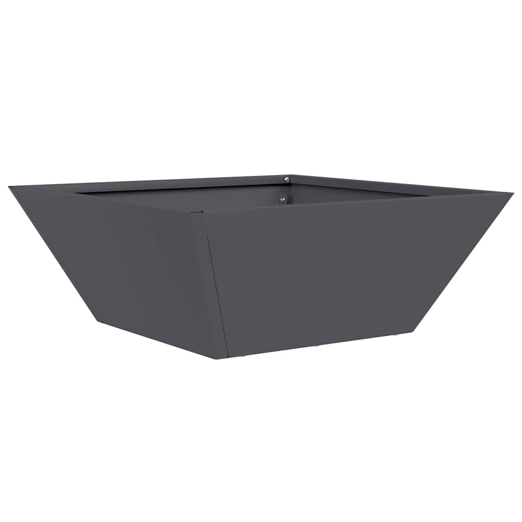 Garden Planter 5 pcs Anthracite 40 x 40 x 15 cm