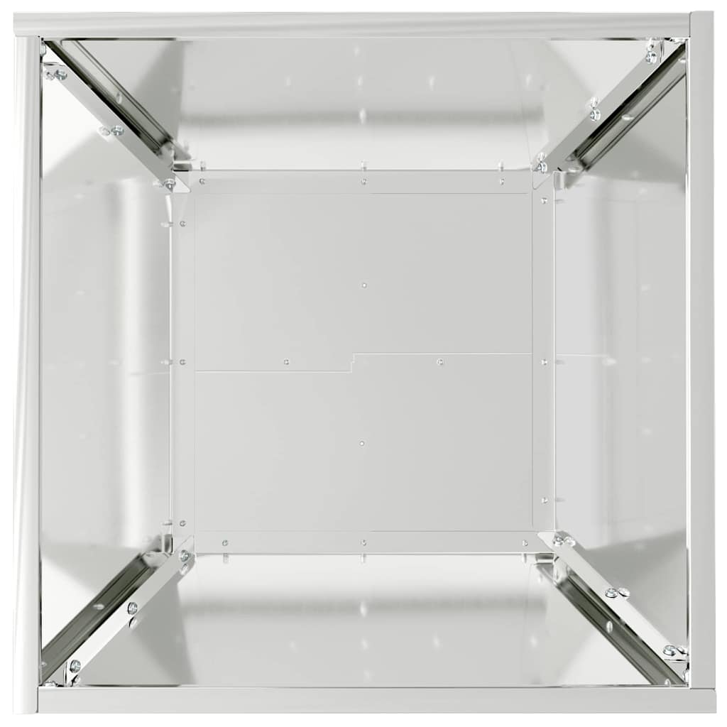 Garden Planter 5 pcs Silver 40 x 40 x 15 cm Galvanised Steel