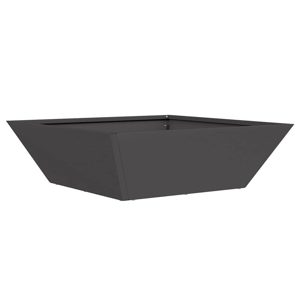 Garden Planter Black 50 x 50 x 15 cm Cold-rolled Steel