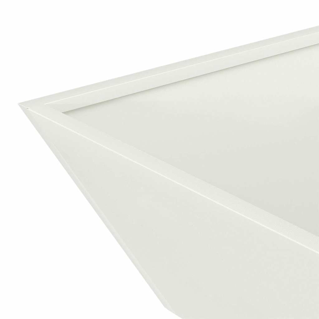 Garden Planter White 50 x 50 x 15 cm Cold-rolled Steel