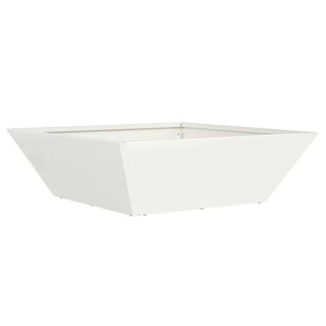 Garden Bowl Planter White 50 x 50 x 15 cm Steel