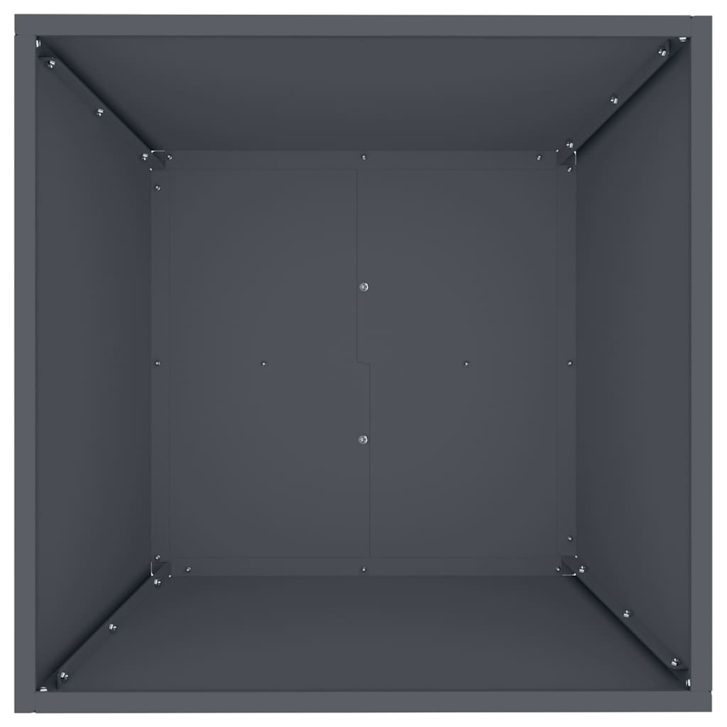 Garden Planter 5 pcs Anthracite 50 x 50 x 15 cm