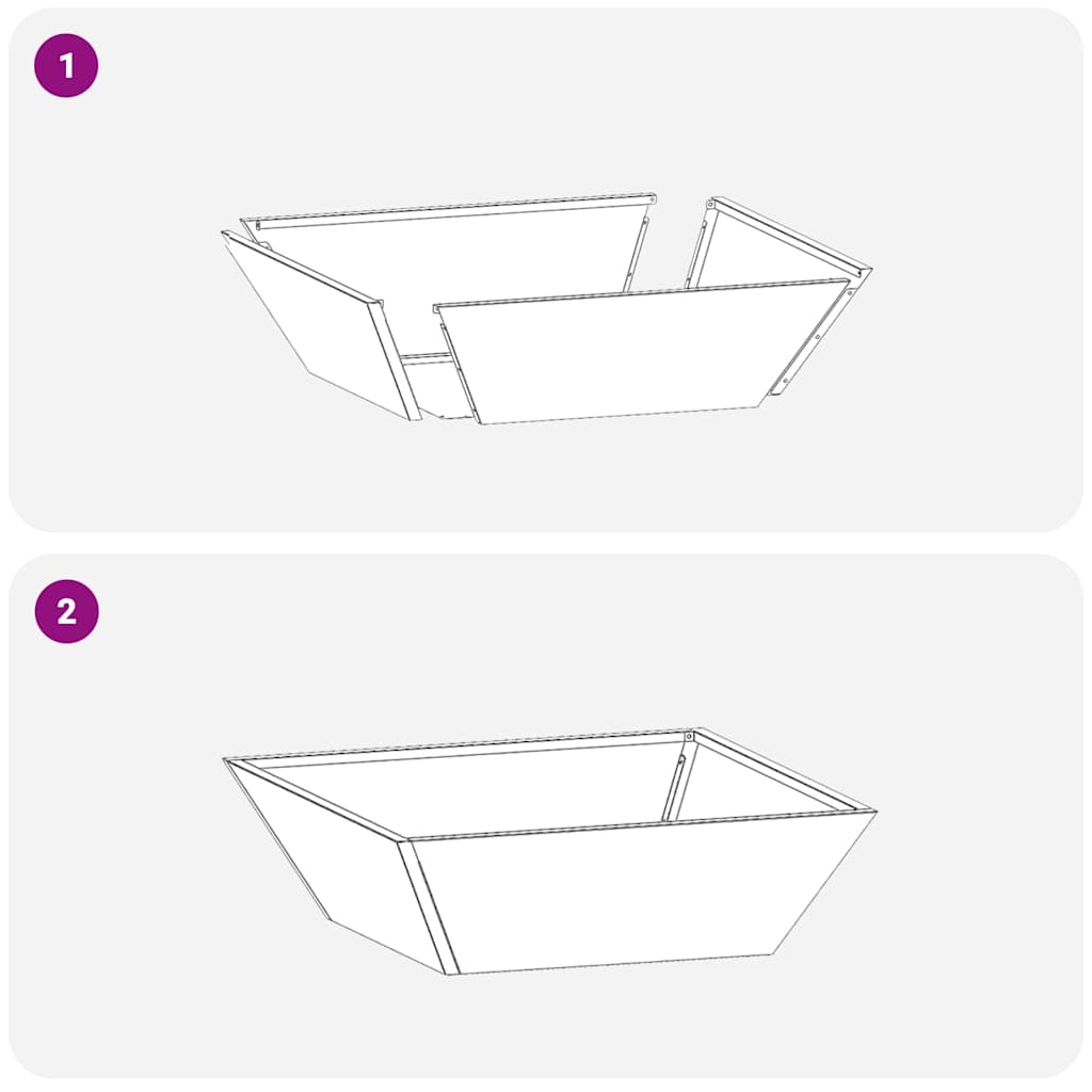 Garden Planter 5 pcs Silver 50 x 50 x 15 cm Stainless Steel