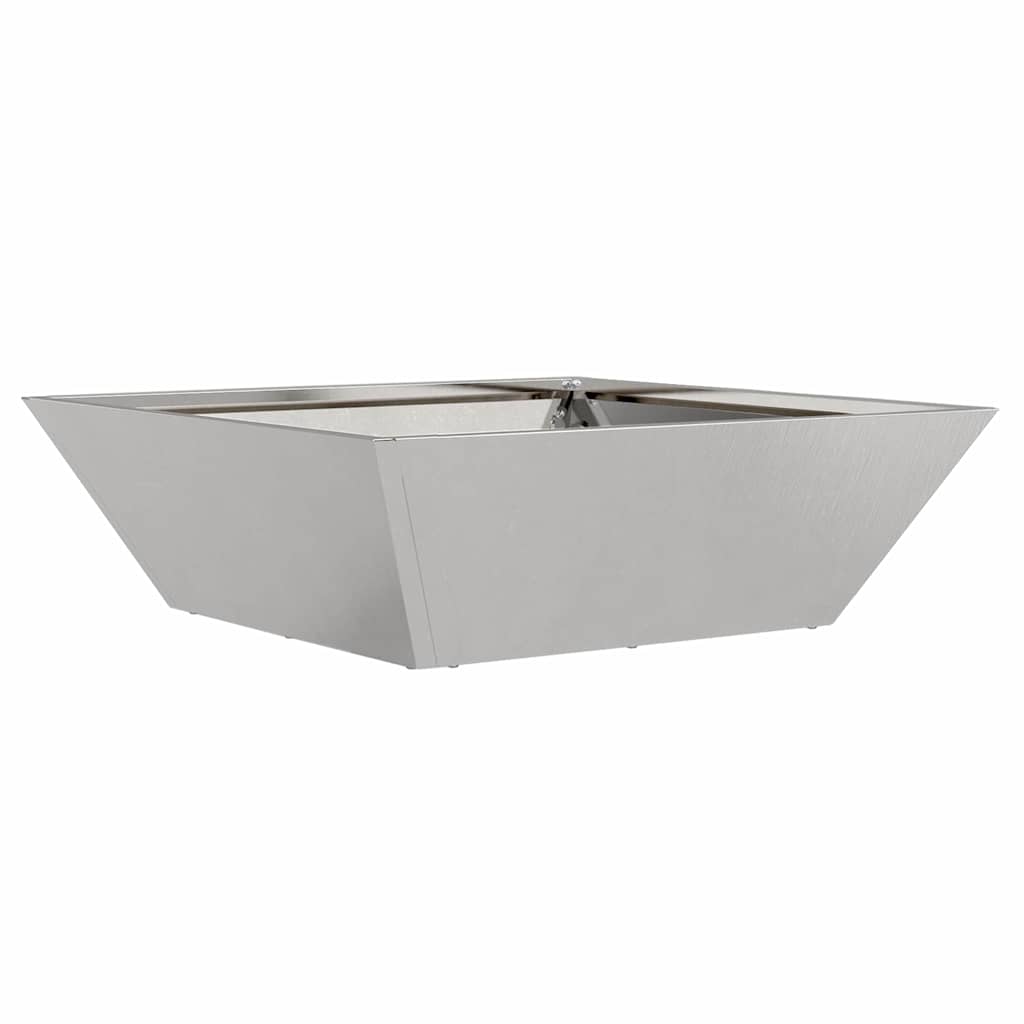 Garden Planter 5 pcs Silver 50 x 50 x 15 cm Stainless Steel