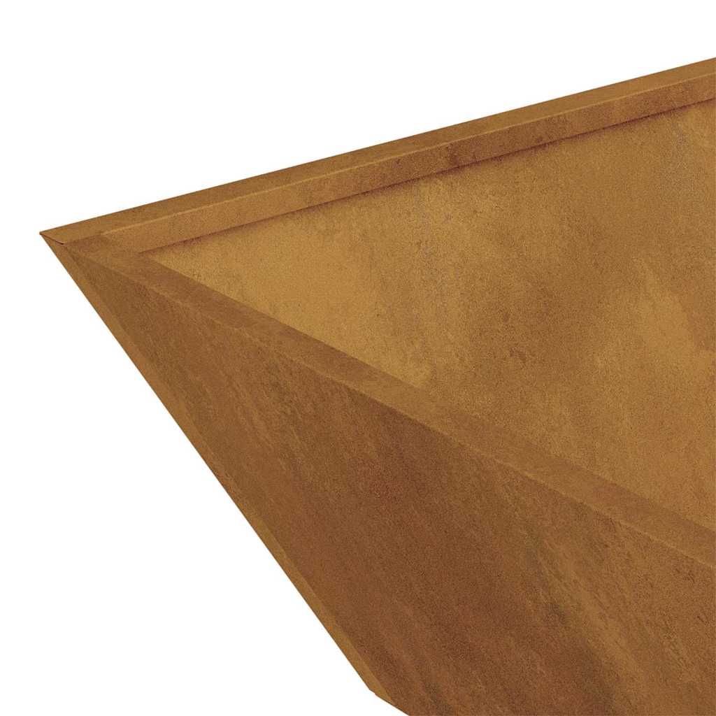 Garden Planter Rusty 50 x 50 x 15 cm Weathering Steel