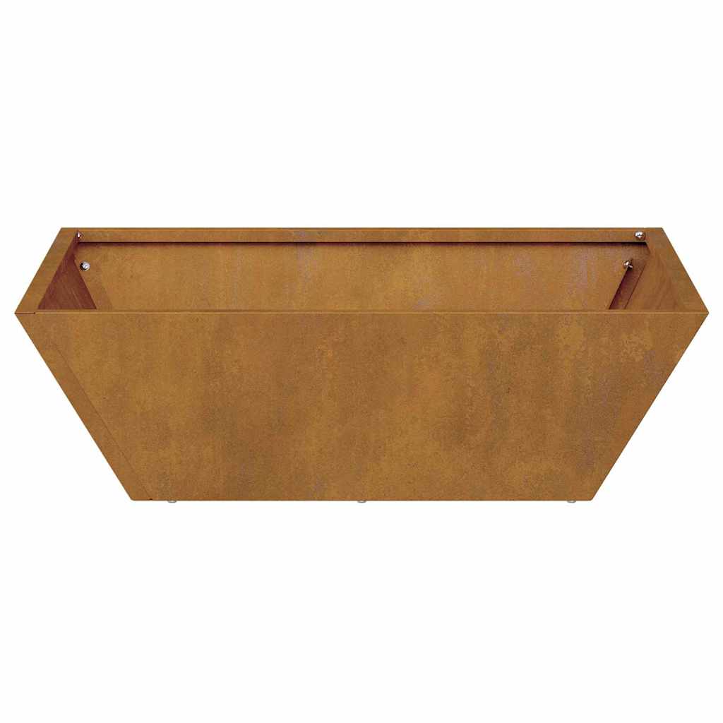 Garden Planter 5 pcs Rusty 50 x 50 x 15 cm Weathering Steel