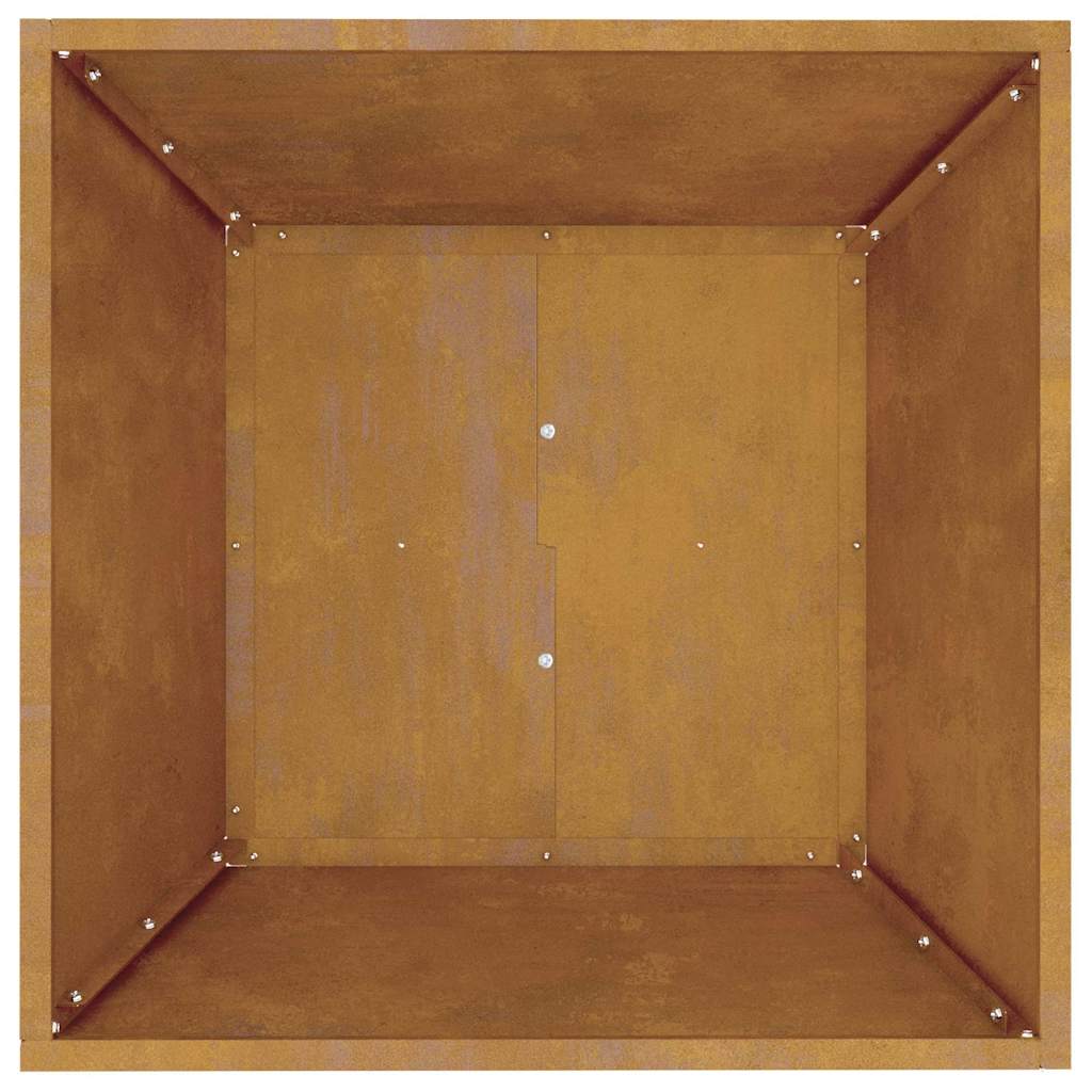 Garden Planter 5 pcs Rusty 50 x 50 x 15 cm Weathering Steel