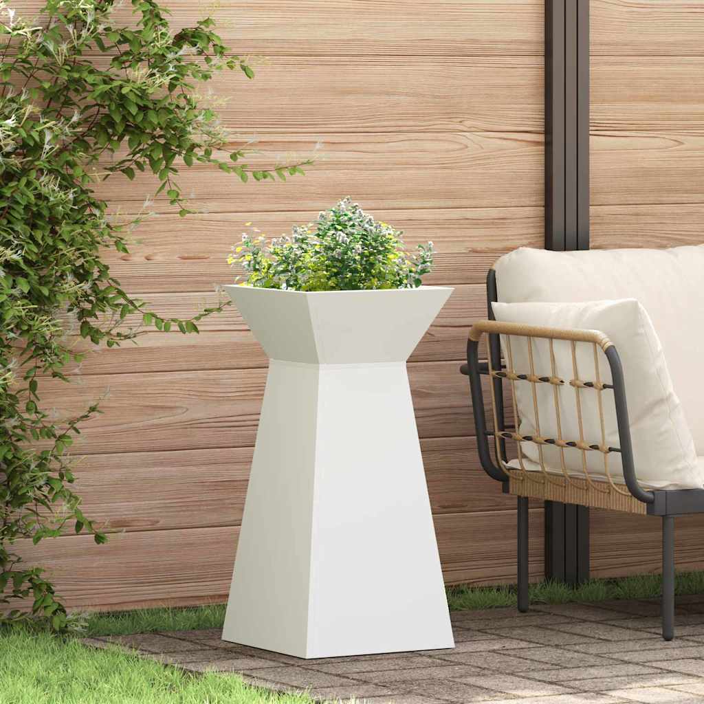 Pillar Planter White 35 x 35 x 73 cm