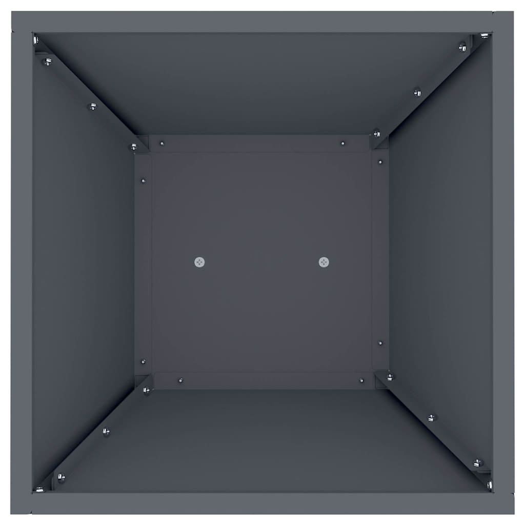 Pillar Planter 2 pcs Anthracite 35 x 35 x 73 cm