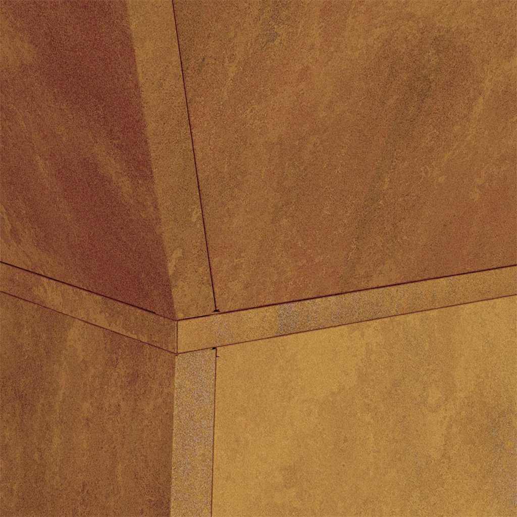 Pillar Planter Silver 35 x 35 x 73 cm