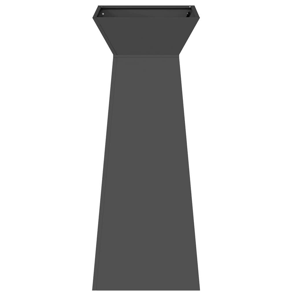 Pillar Planter Black 40 x 40 x 100 cm