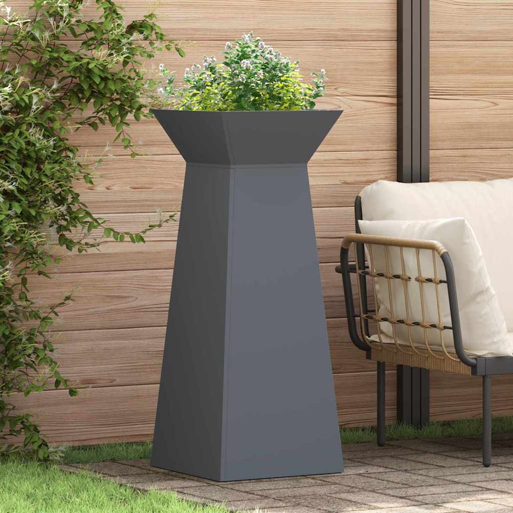 Pillar Planter Anthracite 40 x 40 x 100 cm
