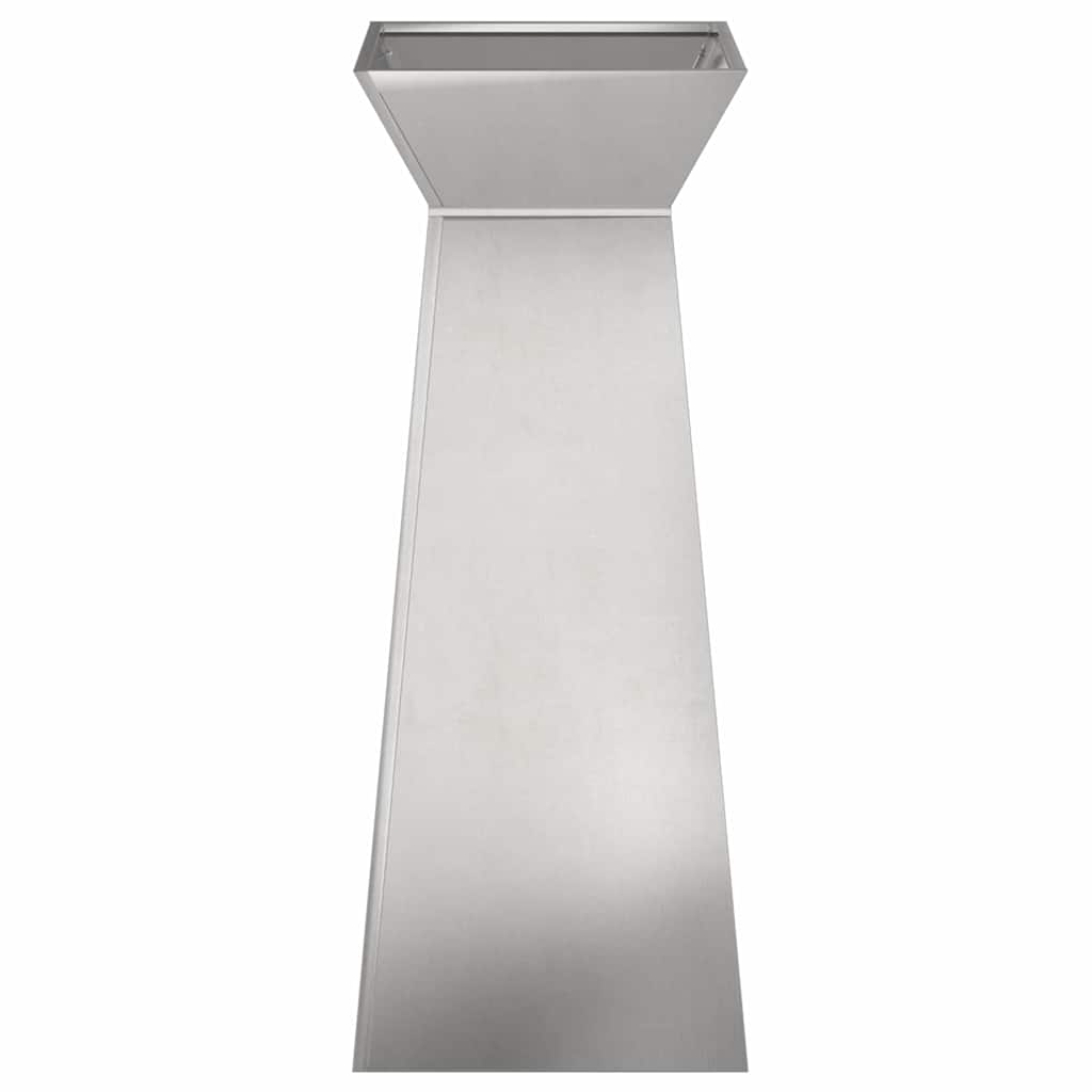 Pillar Planter 2 pcs Silver 40 x 40 x 100 cm