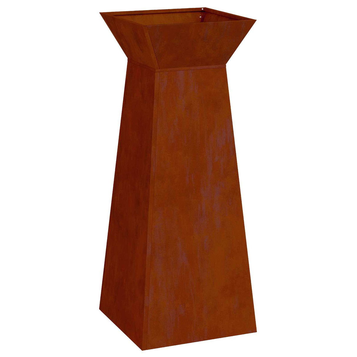 Pillar Planter 2 pcs Silver 40 x 40 x 100 cm Weathering Steel