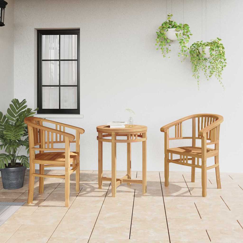 Garden Chairs 2 pcs Brown 63 x 58 x 89 cm Solid teak wood