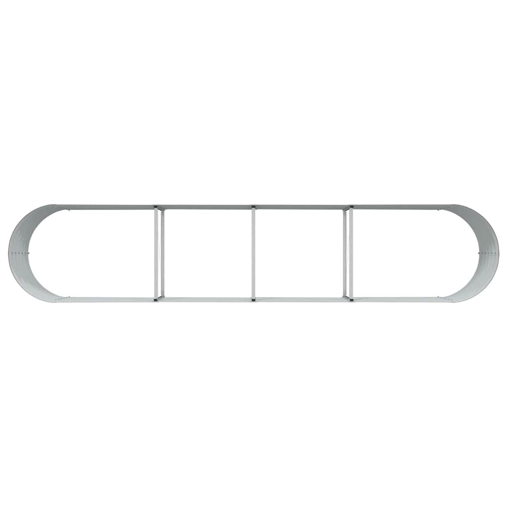 Raised Bed Brown 400 x 80 x 44 cm Steel