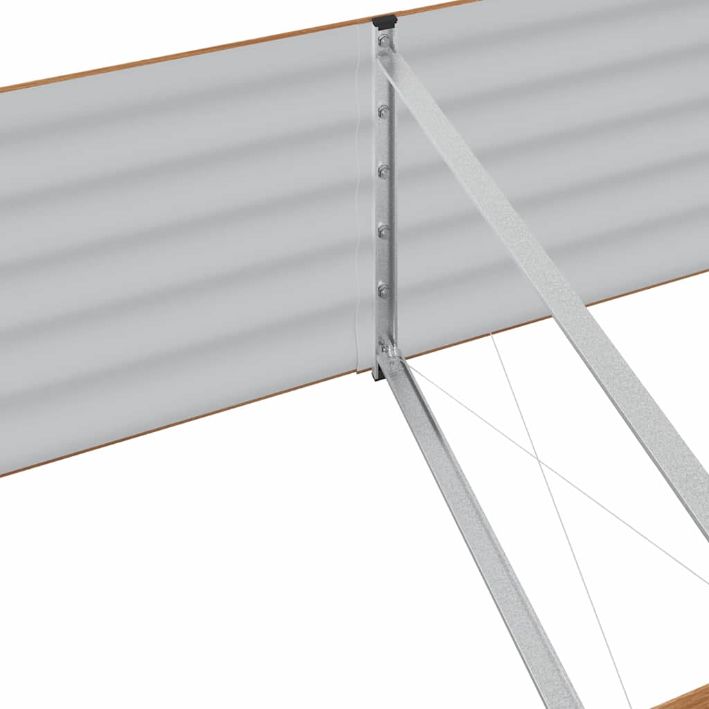 Garden Raised Bed Brown 320 x 80 x 44 cm Steel