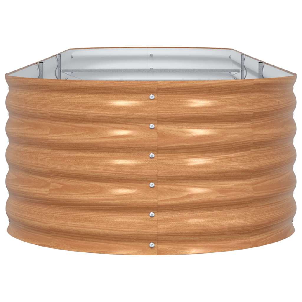 Garden Raised Bed Brown 320 x 80 x 44 cm Steel